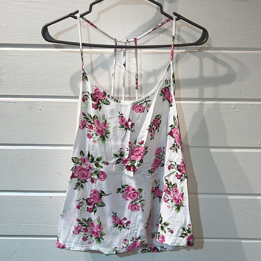 Cute Floral T back Top